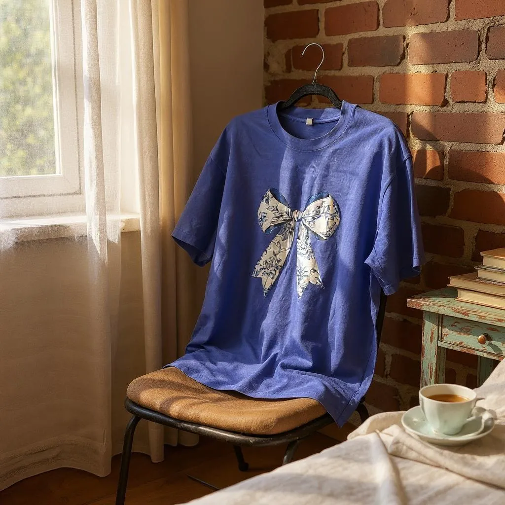 T-Shirt: Blue Ribbon (Light)
