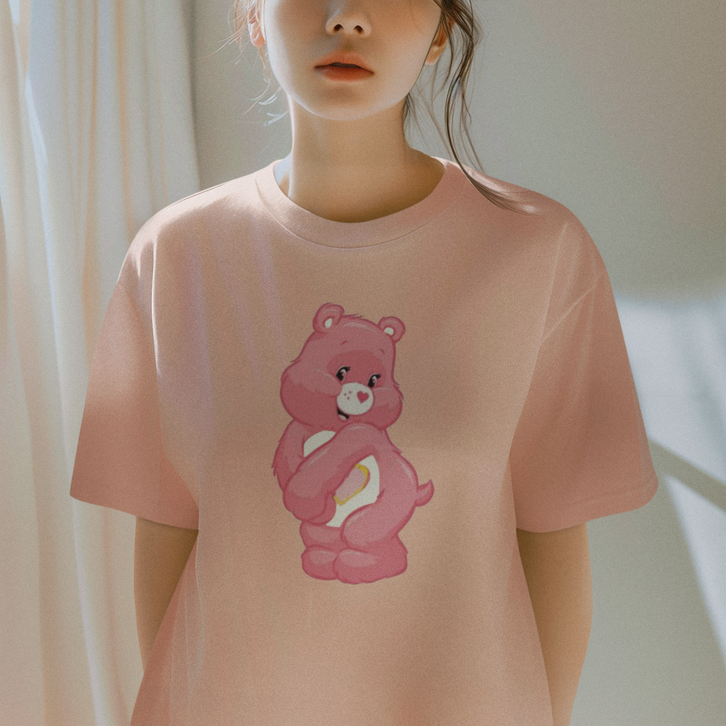 T-Shirt: Lovely Pink Bear