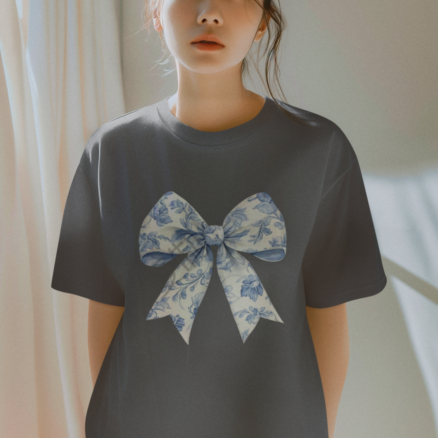 T-Shirt: Blue Ribbon (Light)