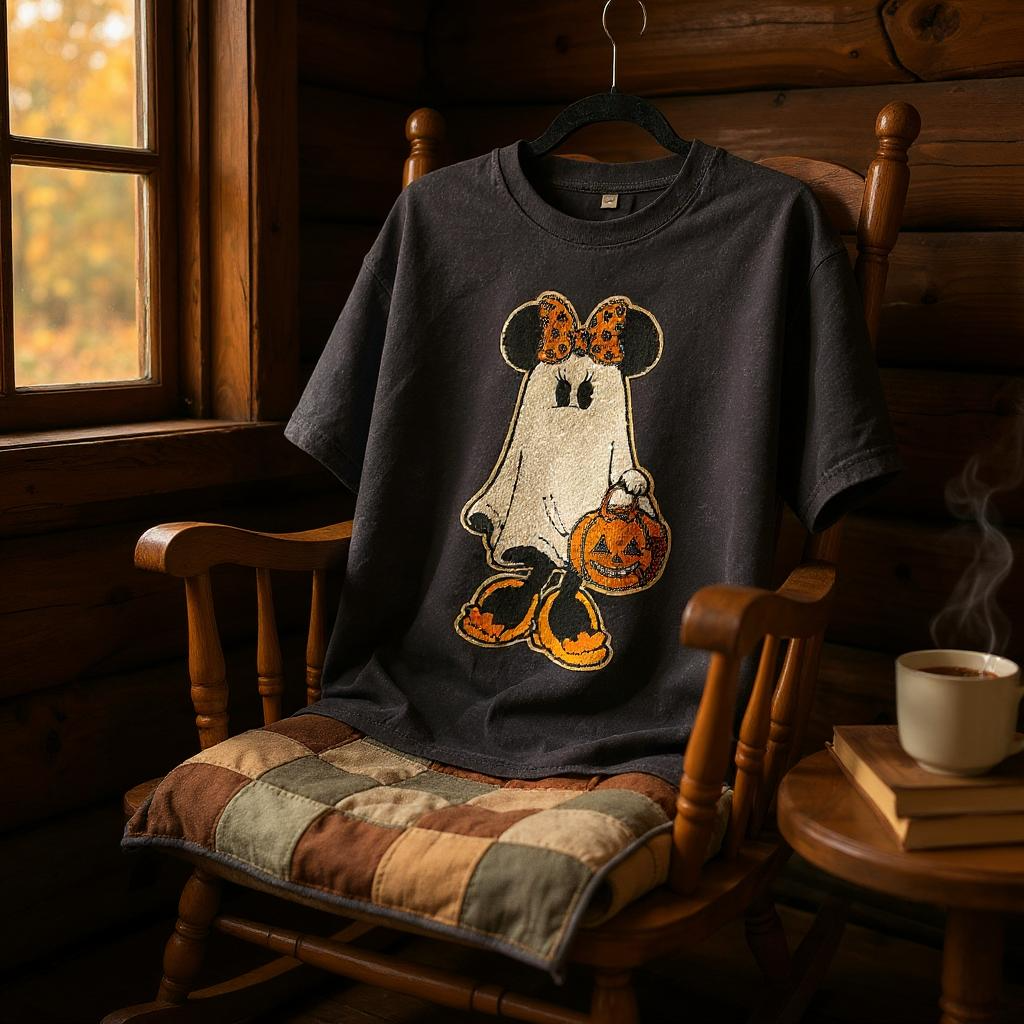 T-Shirt: Mouse Boo Patch