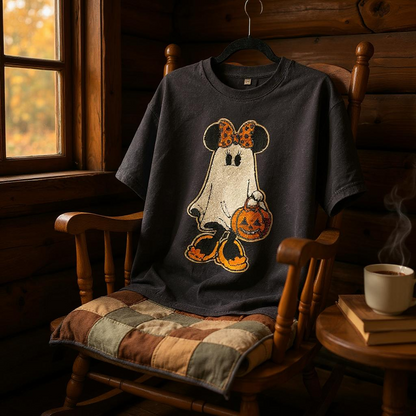 T-Shirt: Mouse Boo Patch
