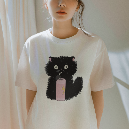 T-Shirt: Black Cat
