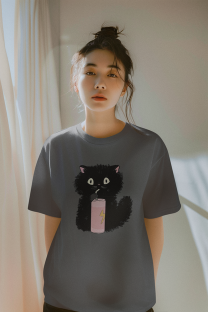 T-Shirt: Black Cat