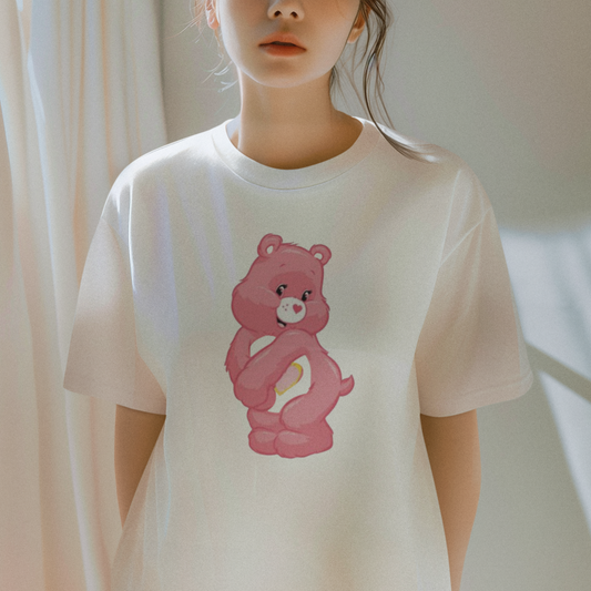 T-Shirt: Lovely Pink Bear
