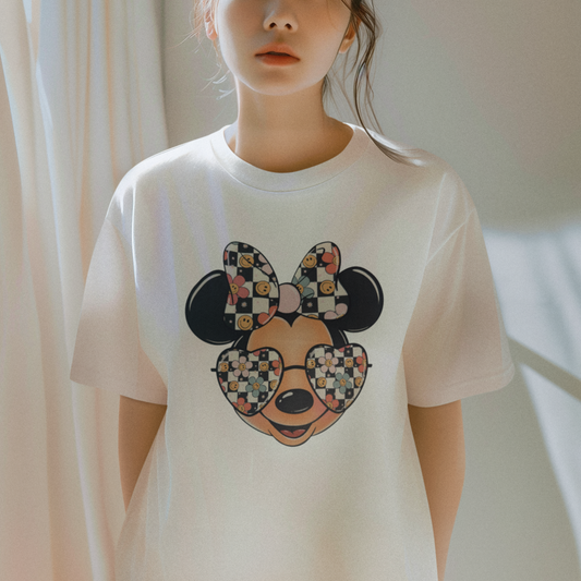 T-Shirt: Mouse and Smiley Bow