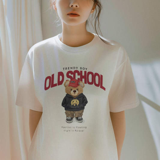 T-Shirt: Old School Bear