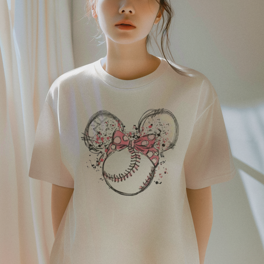 T-Shirt: Baseball Mouse ears